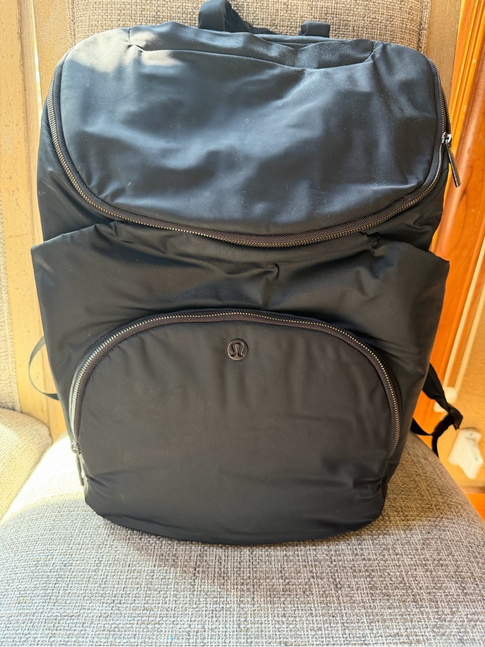 lululemon athletica Black Men's Backpack with Front Zip Pocket